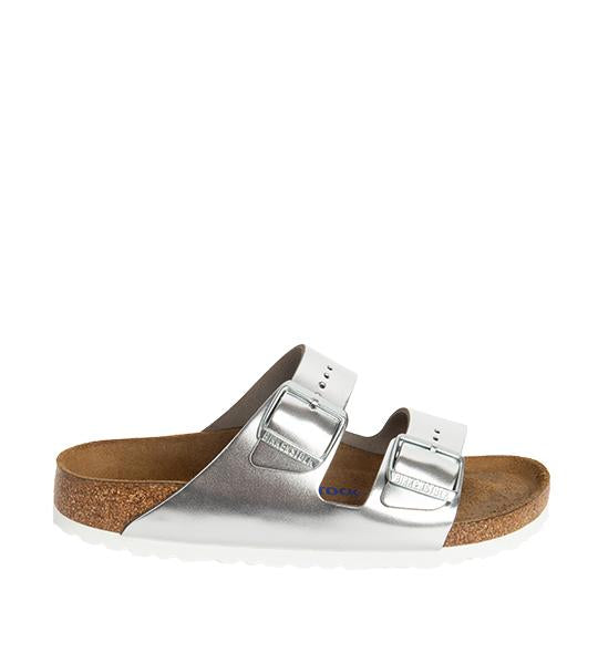 Arizona Soft Footbed Metallic Silver