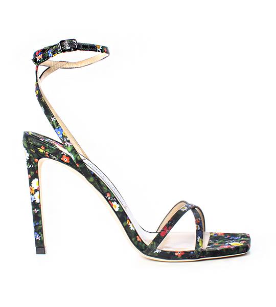 Metz Silk Ditsy Print Sandal