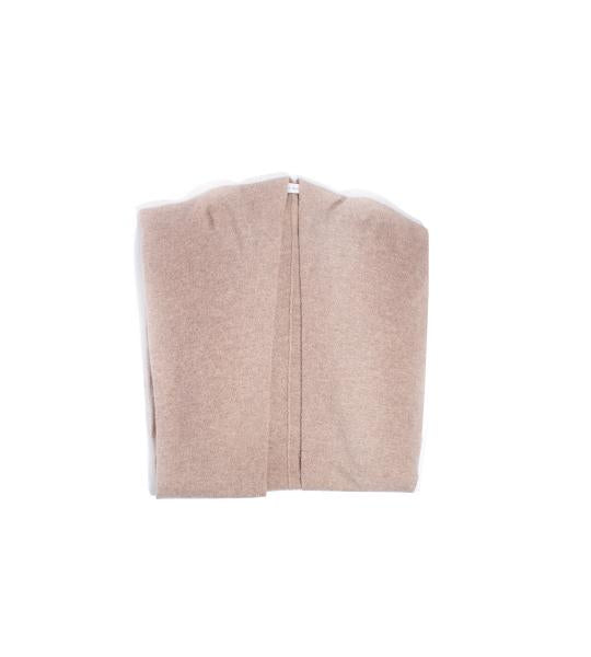 Cashmere Long Open Poncho - Oak Heather