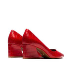 Enrica Pump Red Croco