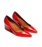 Enrica Pump Red Croco