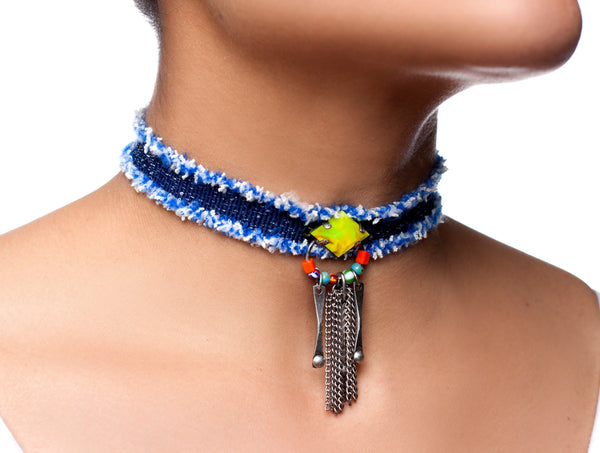 DANNIJO - MEITEA DENIM CHOKER