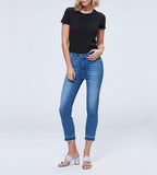 Hoxton Slim Crop w 2" Raw Hem Cuff - Shrine