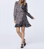 Carrie Ann Dress - Black Fragrant Rose