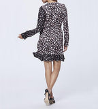 Carrie Ann Dress - Black Fragrant Rose