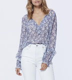 Robin Blouse - Granite/Pure White