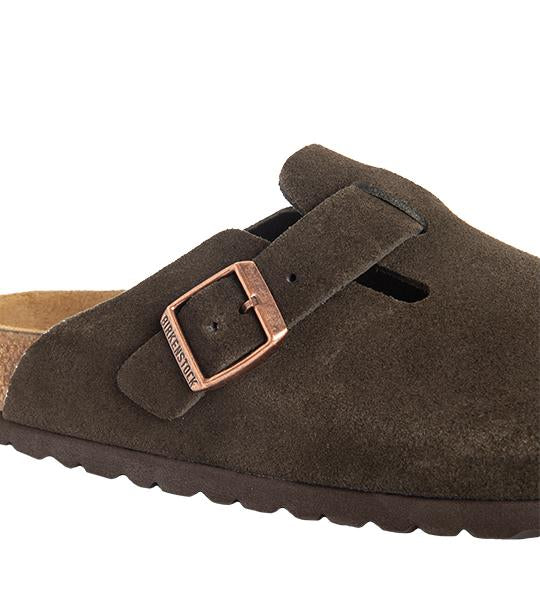 Boston Soft Footbed Mocha Suede