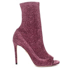 EXCLUSIVE Eclair Peep-Toe Bootie