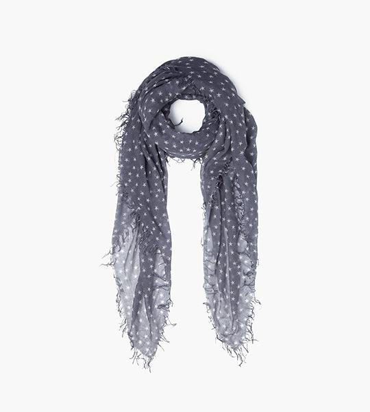 Tornado And White Stars Cashmere And Silk Scarf