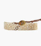 Mother Of Pearl Naked Wrap Bracelet