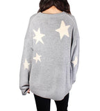 Markus C Star Cashmere Sweater - Grey