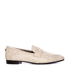 Painted Linen Loafers