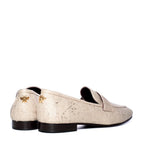Painted Linen Loafers