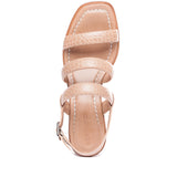 Britney Croco Embossed Sandal Sand