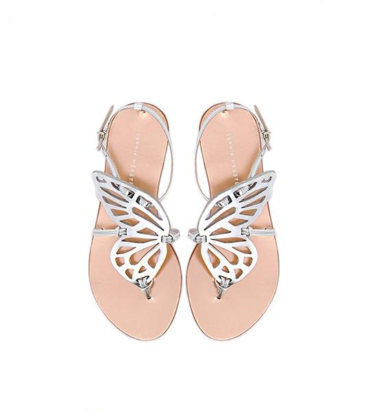 Metallic Butterfly Sandal