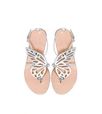 Metallic Butterfly Sandal