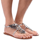 Metallic Butterfly Sandal