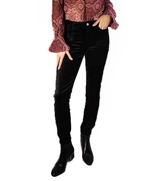 Hoxton Ankle Velvet Pant - Black Overdye