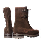 Combat Boot Brown Suede