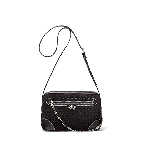 Monogramme Quilted Suede Crossbody Bag