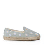 Daisies Embroidered Floral Espadrille