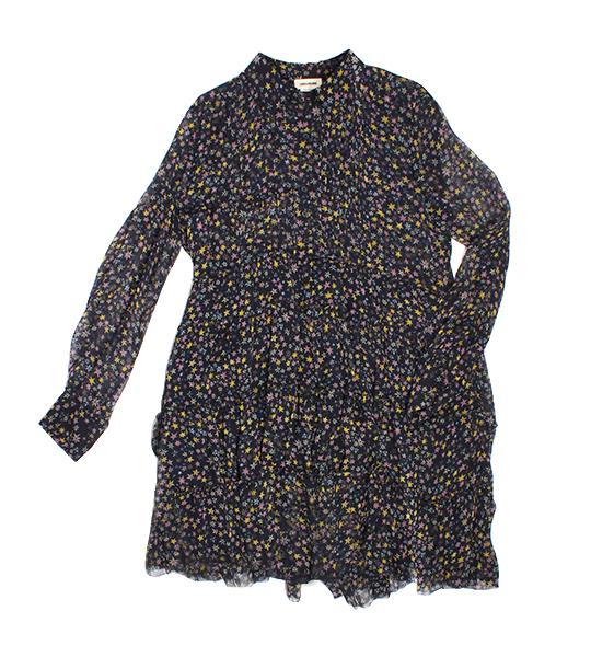 Rapidy Crinkle Etoile Print Dress