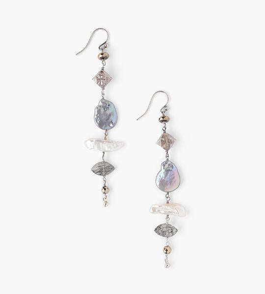 Tiered Pearl Mix Earrings