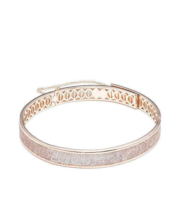 Eddie Borgo Pave Safety Chain Choker Rose Gold - TheSeptember.com