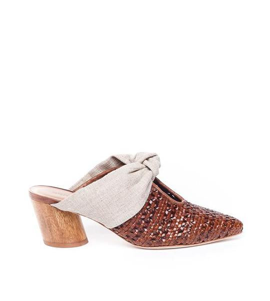 Finley Woven Luggage and Linen Mule