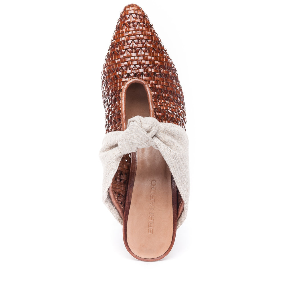Finley Woven Luggage and Linen Mule