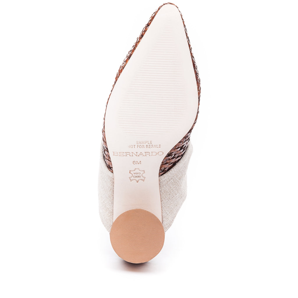 Finley Woven Luggage and Linen Mule