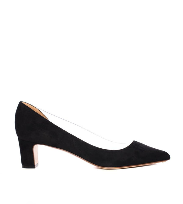PVC and Suede Pump