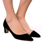 PVC and Suede Pump