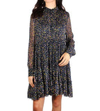 Rapidy Crinkle Etoile Print Dress