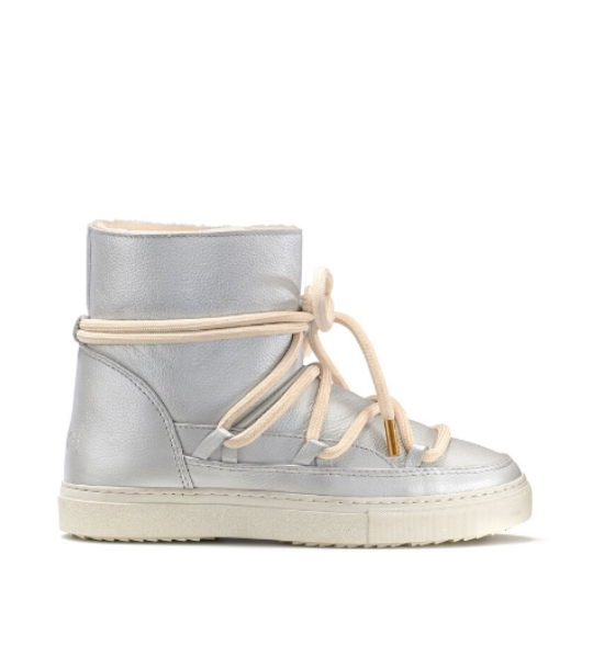 Full Leather Sneaker Silver
