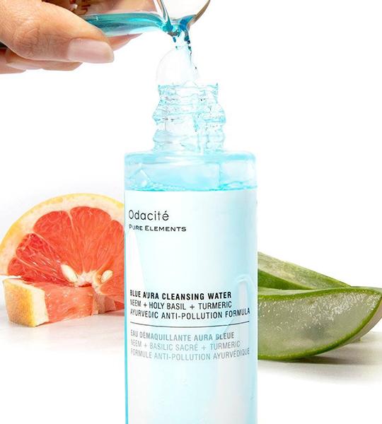 Blue Aura Cleansing Water - Neem + Holy Basil + Turmeric - Ayurvedic Anti-Pollution Formula
