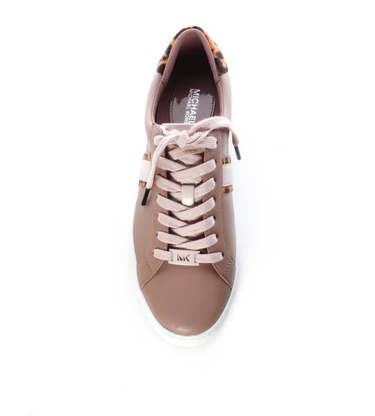 Irving Stripe Lace-Up Sneaker Dark Fawn