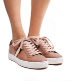 Irving Stripe Lace-Up Sneaker Dark Fawn