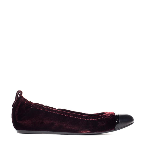 Lanvin Velvet Ballerina Flat - TheSeptember.com