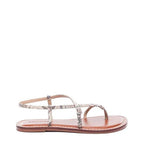 Lexi Beige Printed Snake Sandal