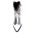 Metallic Snake Cowboy Boot