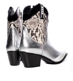 Metallic Snake Cowboy Boot