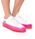 Floating Sneaker with Fluorescent Sole