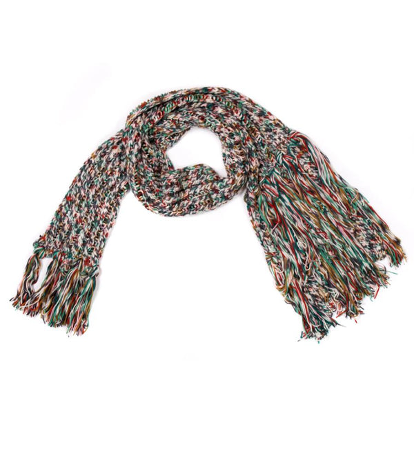 Knit Tassel Scarf