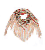 Striped Wrap with Fringe