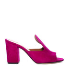 Fuchsia Suede Mule