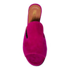 Fuchsia Suede Mule