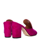 Fuchsia Suede Mule