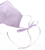 Cotton Mask with Ribbon - Lavender