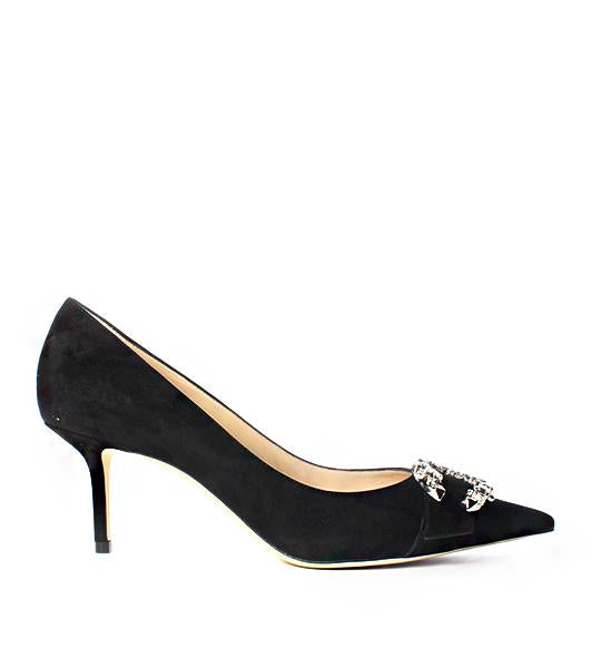 Saresa Black Suede Pump